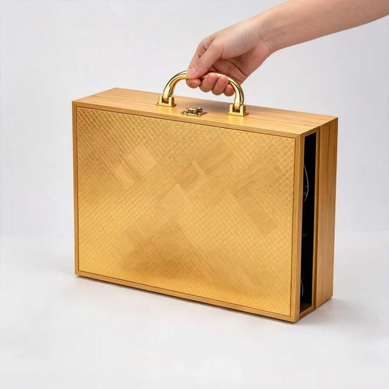 Premium Gold-Edged Wooden Box Western Cutlery Set 42 - 2