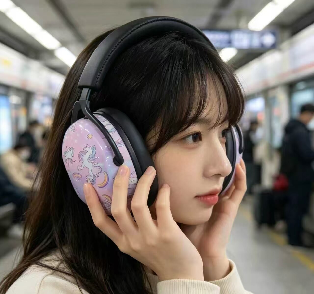 Phantom Purple Star Horn Noise-Canceling Ear Muffs 3