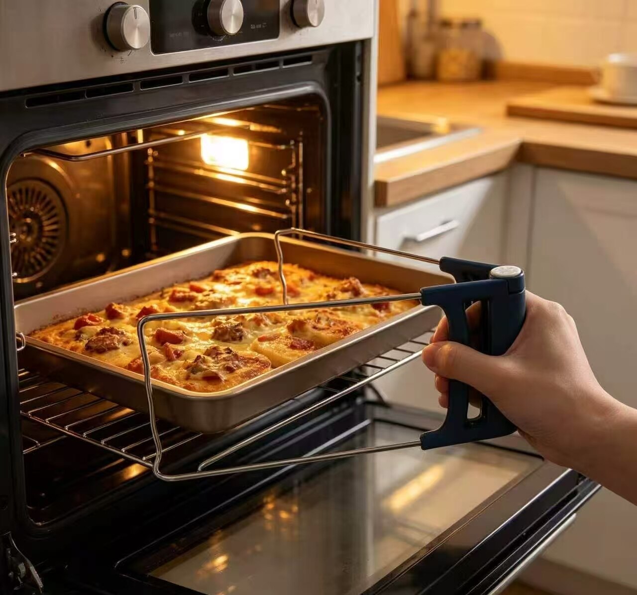 Blue Handle Heat-Resistant Rack 3