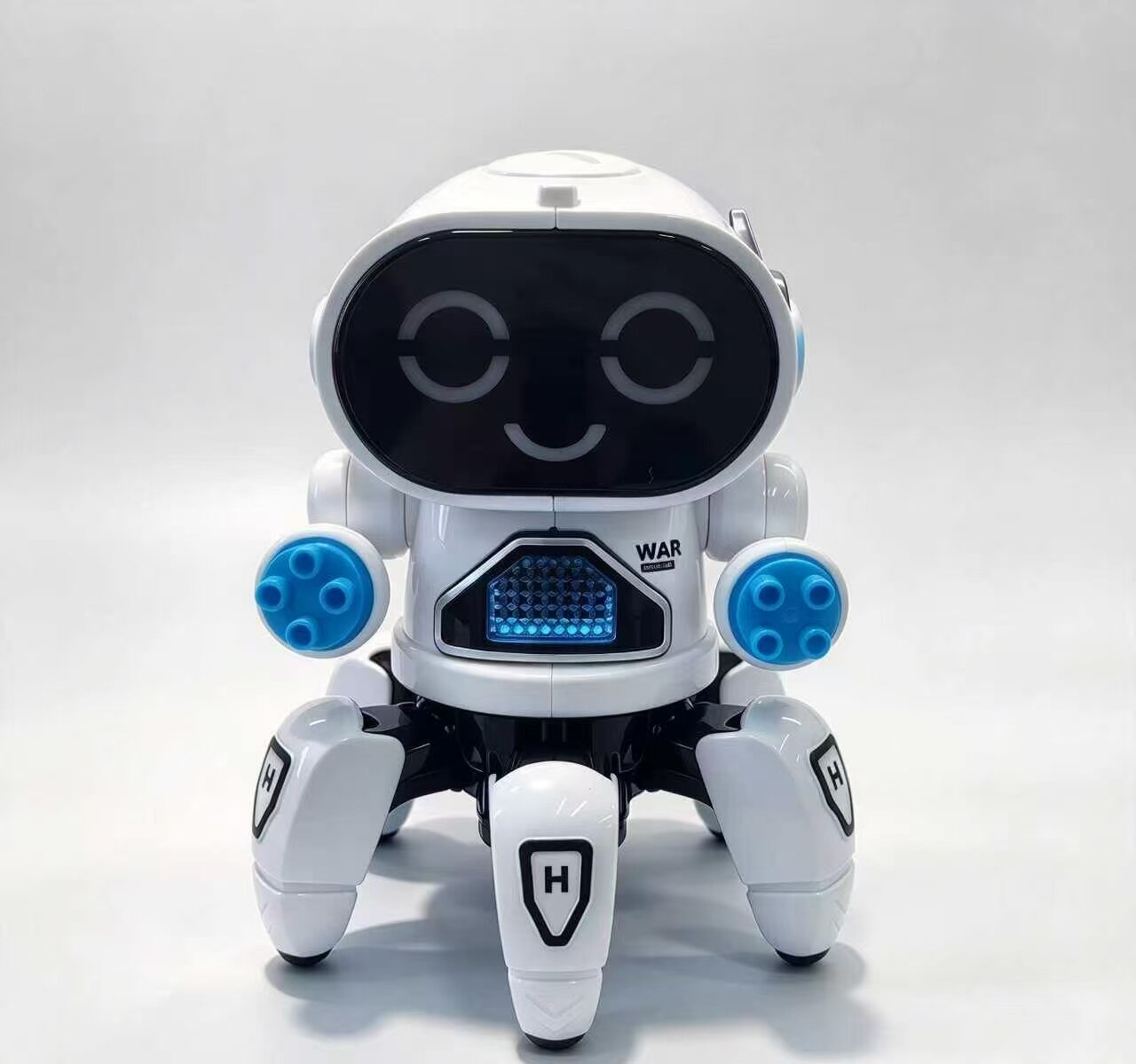 Azure Six-Legged Smiling Mech