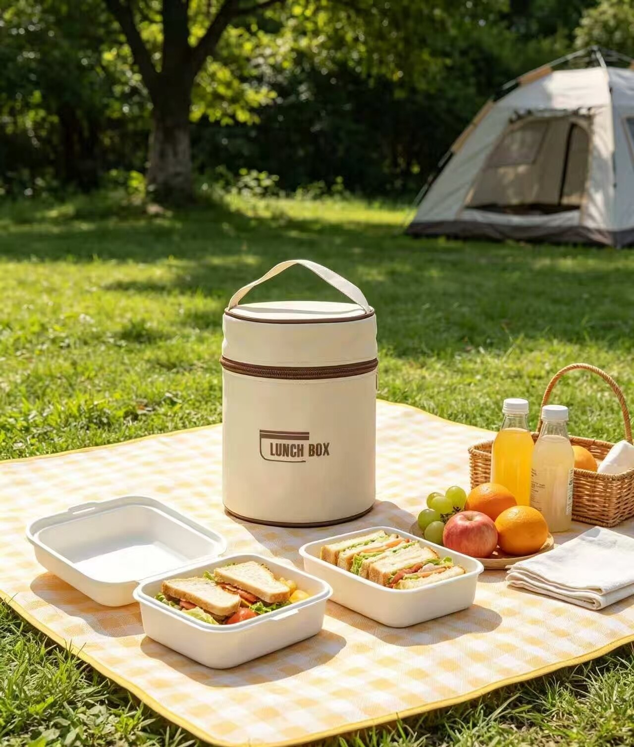 Milk Coffee Screw-Lid Insulated Lunch Box 3