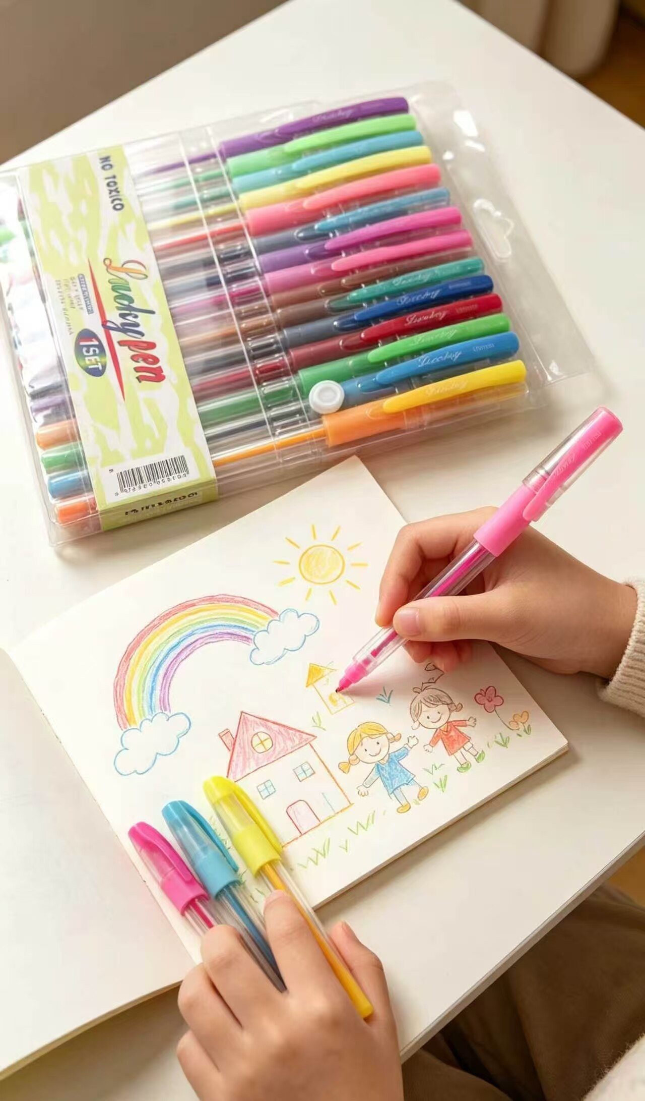 Clear Soft-Grip Sketching & Coloring Brush 5