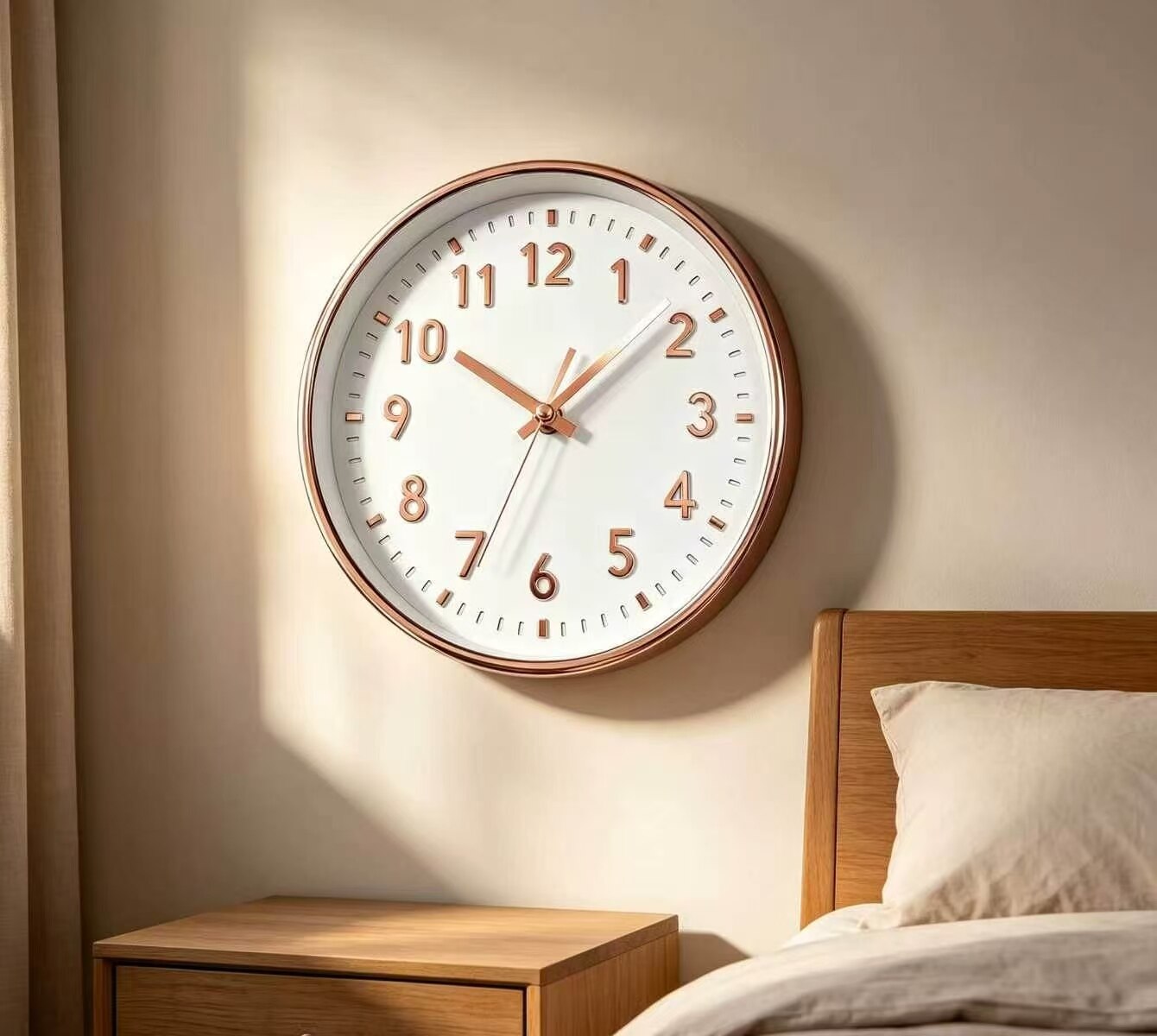 Modern Versatile White Wall Clock