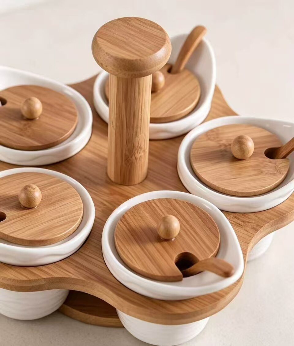 Huayu Xuanmu Five-Compartment Spice Jar 5