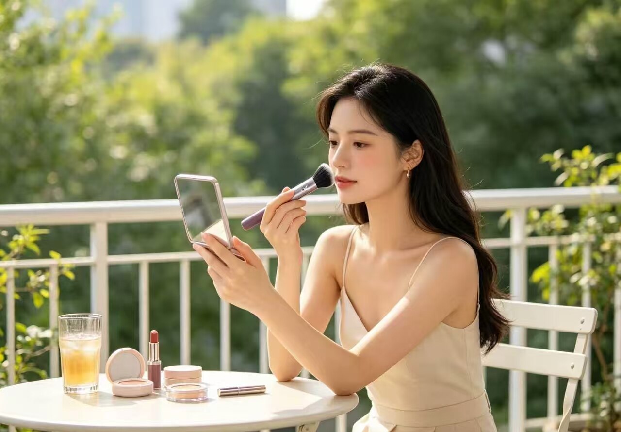 Purple Mist Rose Blush Brush 2