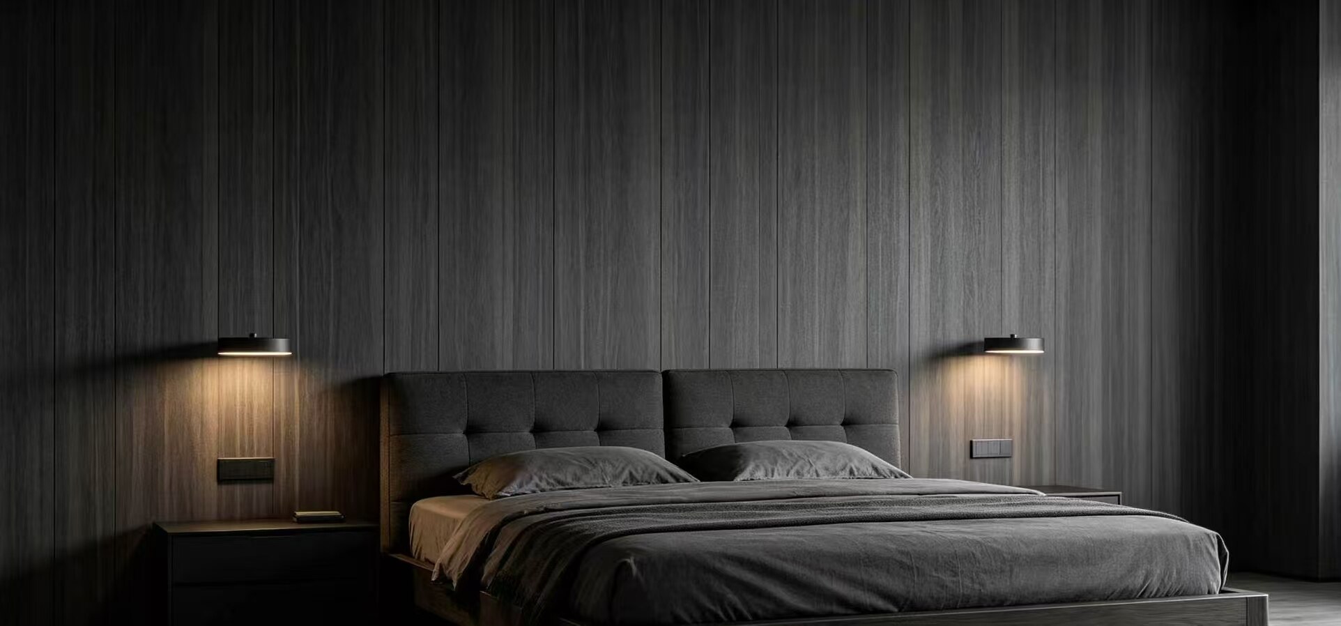 Dark Walnut Straight-Grain Wall Sticker 4