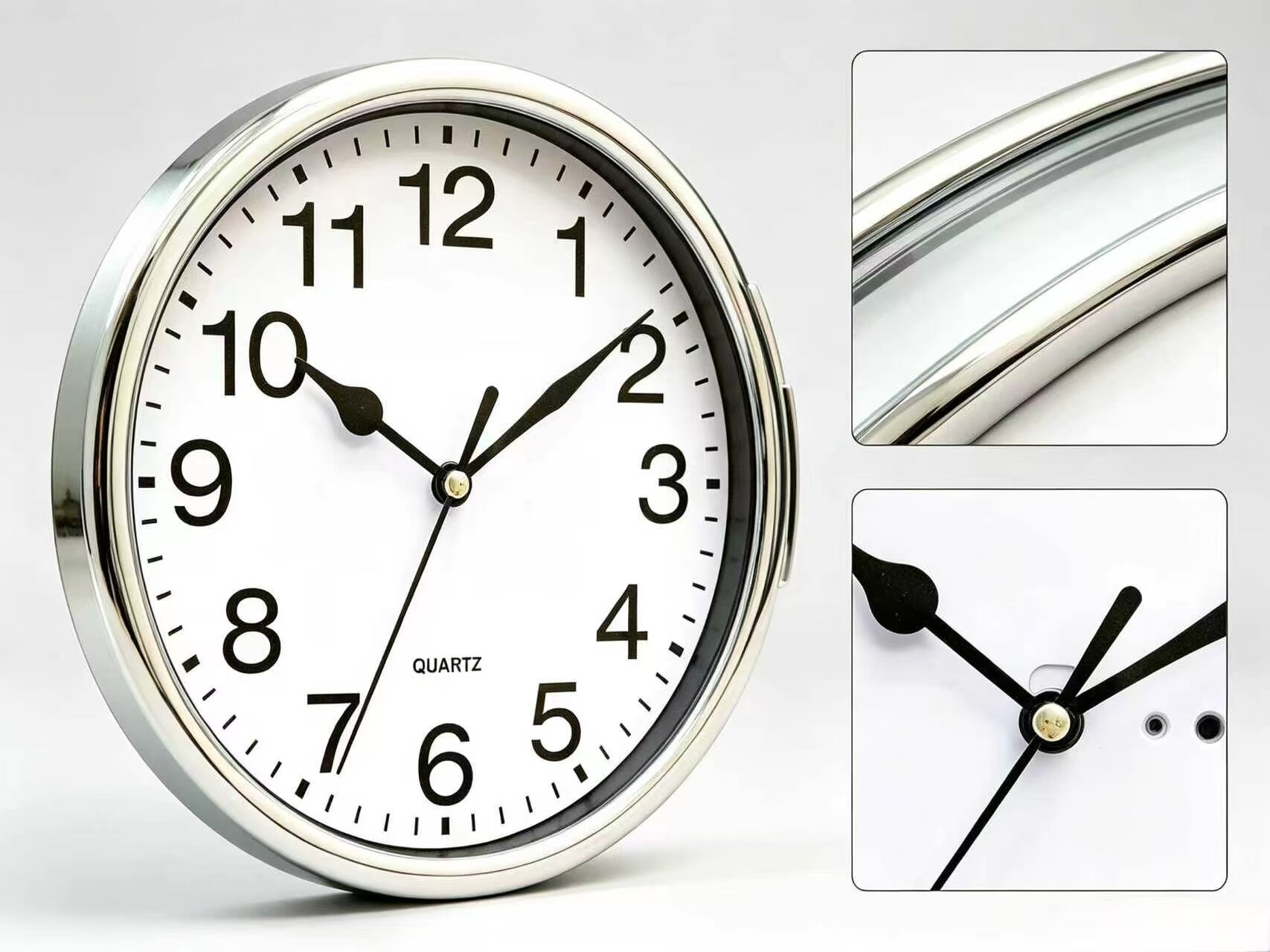 Lightweight, Drop-Resistant, Silent Plastic Wall Clock 4
