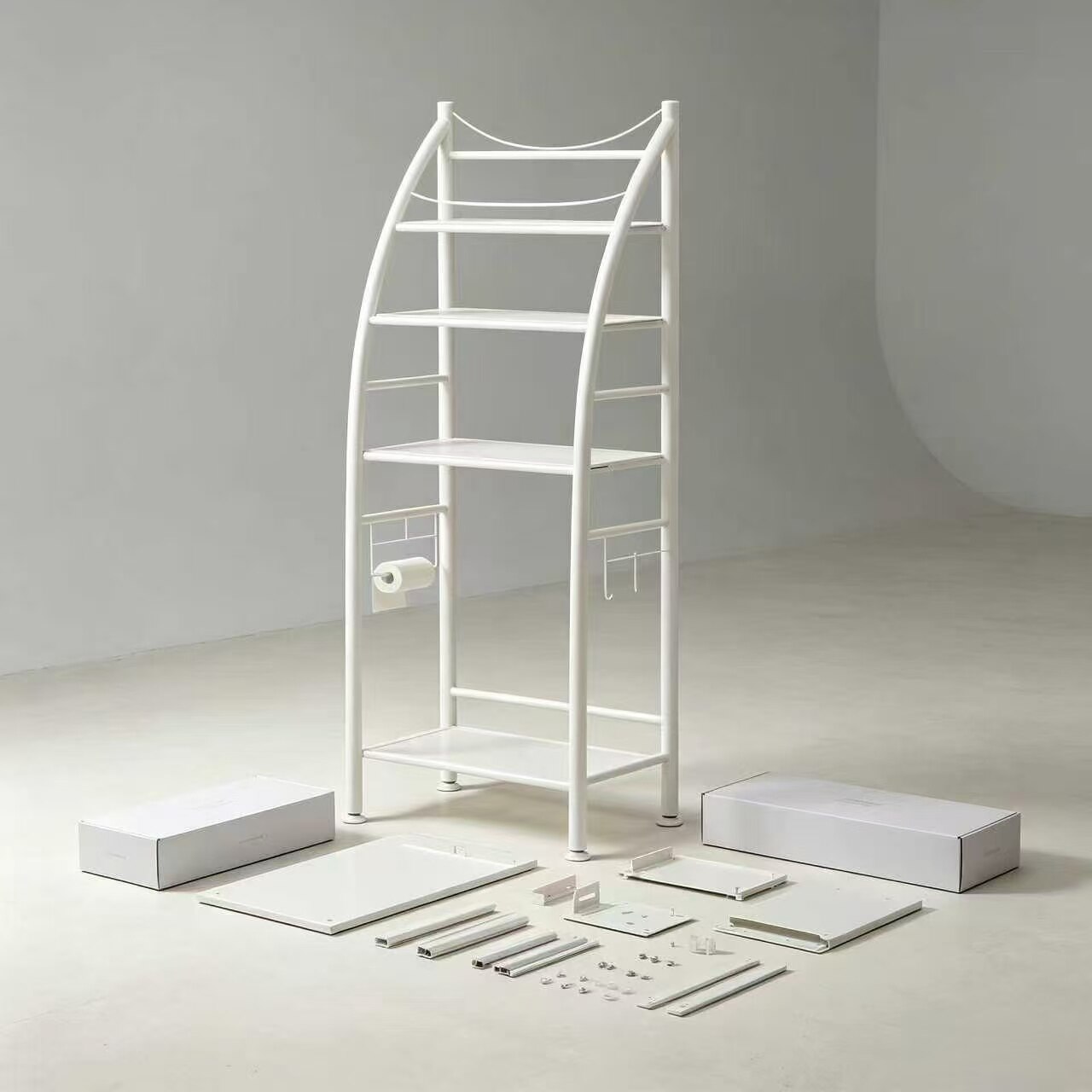 Drill-Free Sailboat-Style Washing Machine Rack