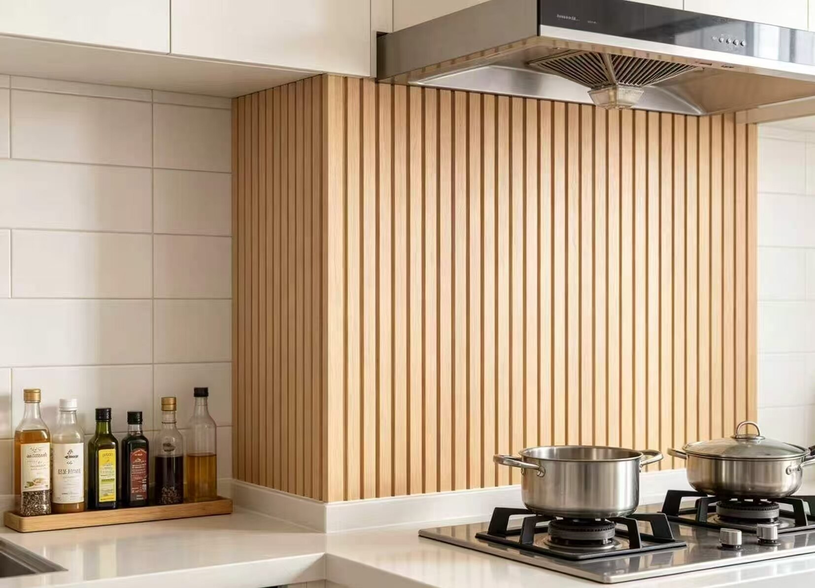 Vertical Wood Grain Background Sticker 2
