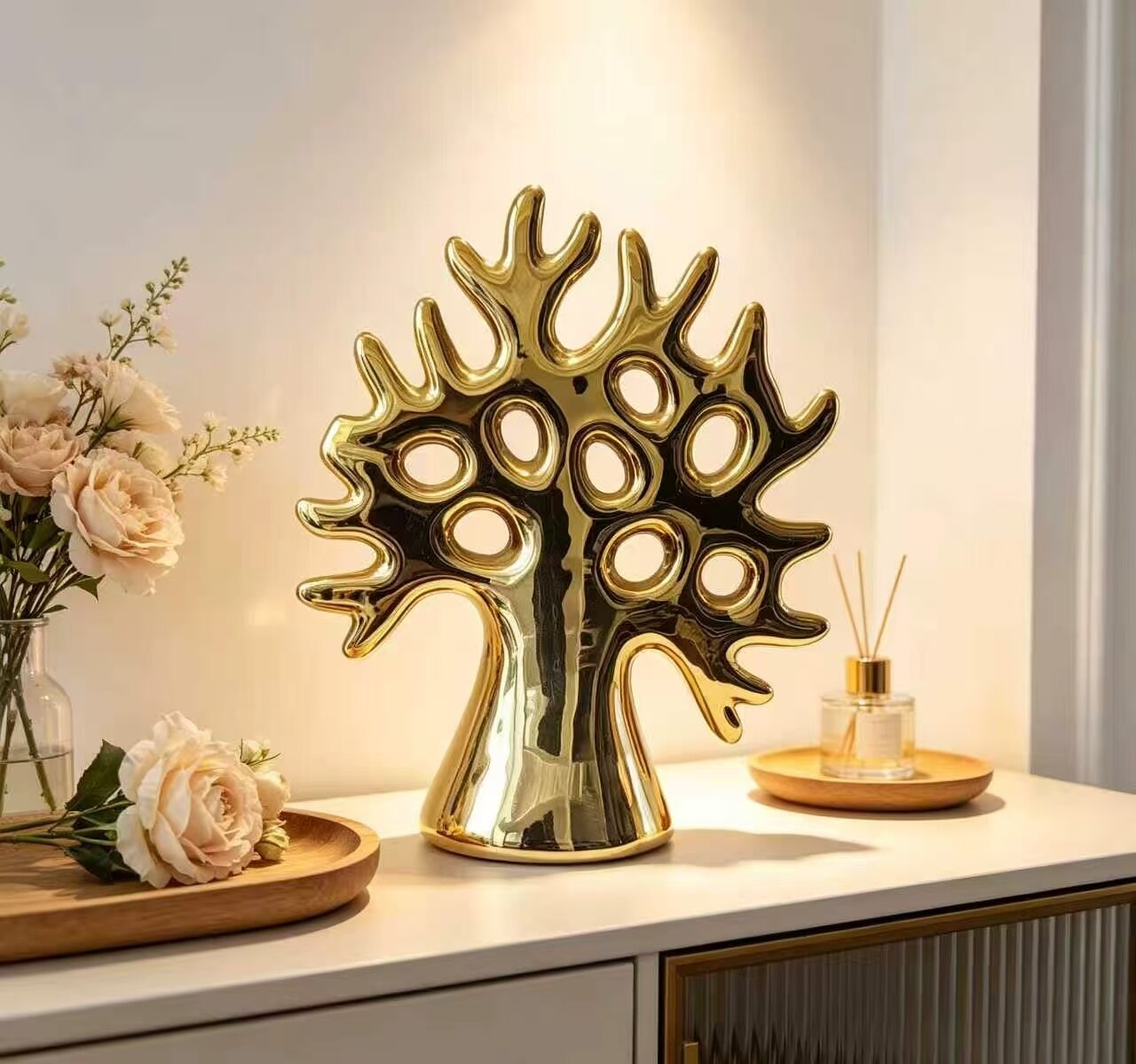 Lustrous Gold Life Tree Ornament 2