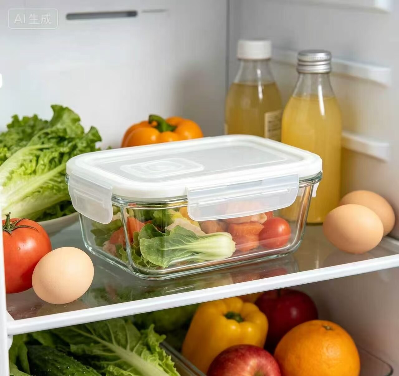High-boron Crystal Clear Fresh-Lock Container 2
