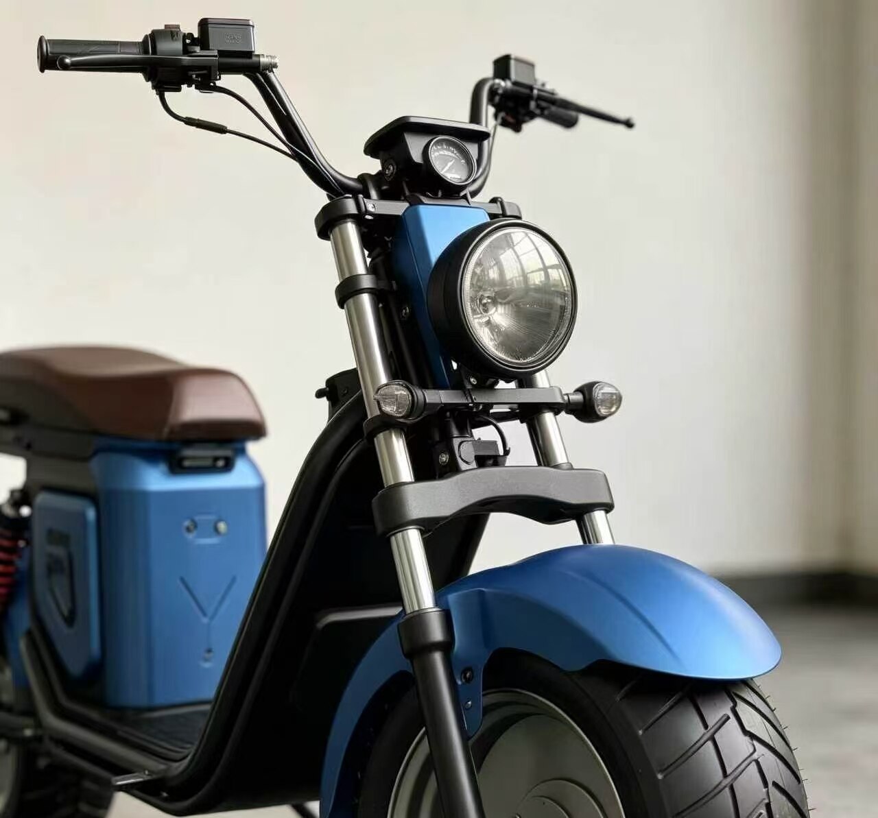 Sky Blue Casual Electric Scooter 5