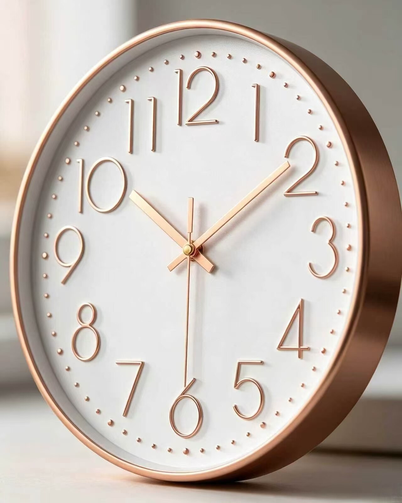 Rose Gold Silent Wall Clock