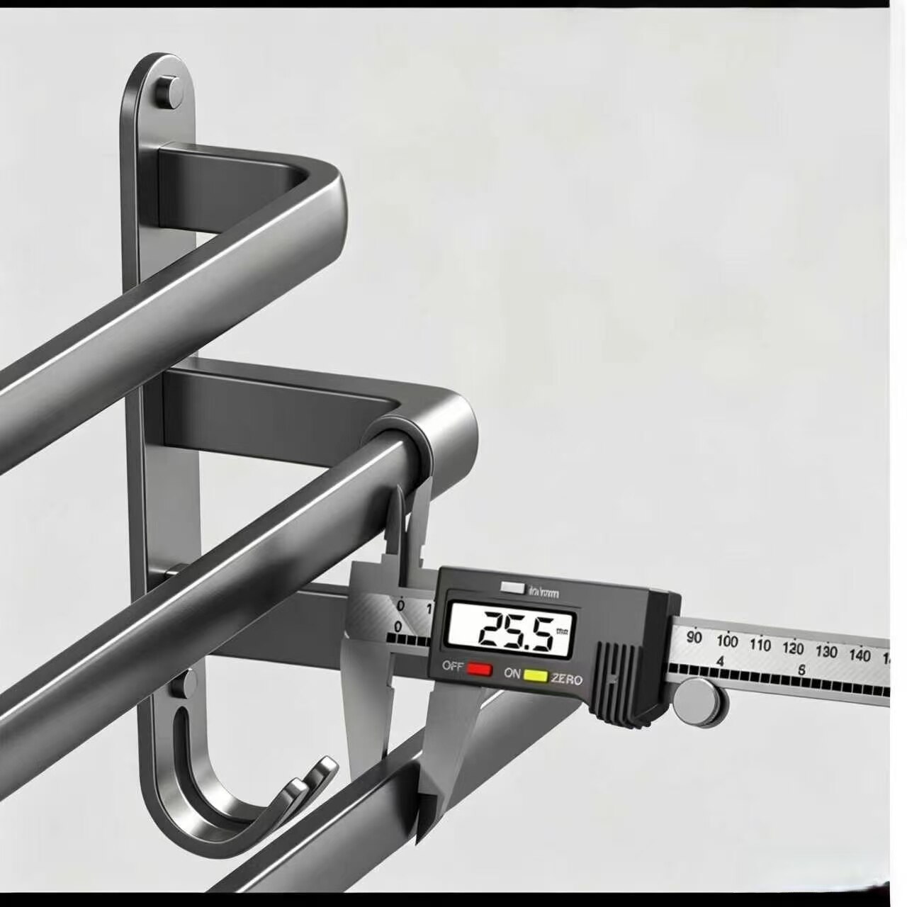 Gunmetal 3-Tier Stepped Hanging Rack 4