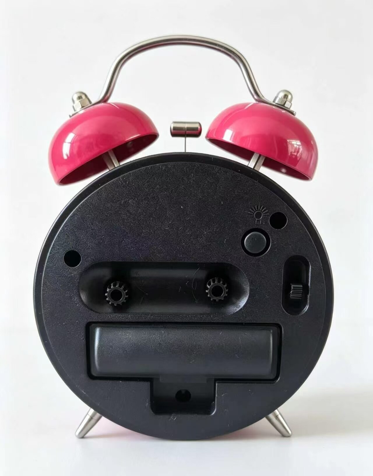 Diamond-Encrusted Alarming Clock in Radiant Pink 5
