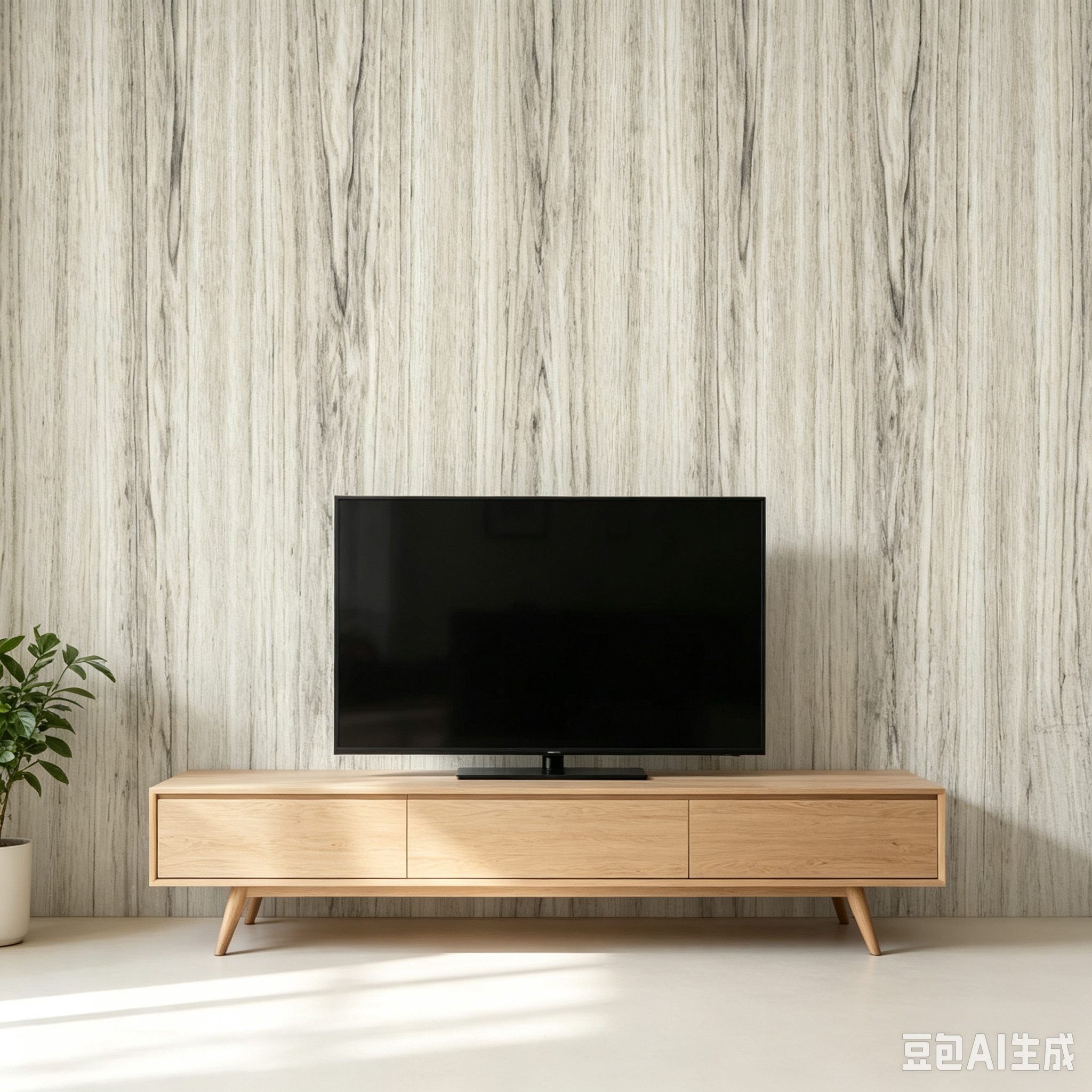 Subtle Glow Light Wood Wall Decal 3