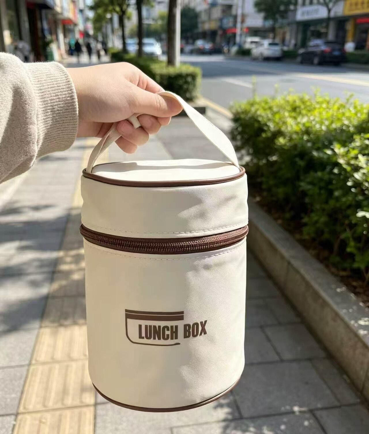 Milk Coffee Screw-Top Insulated Lunch Box 5