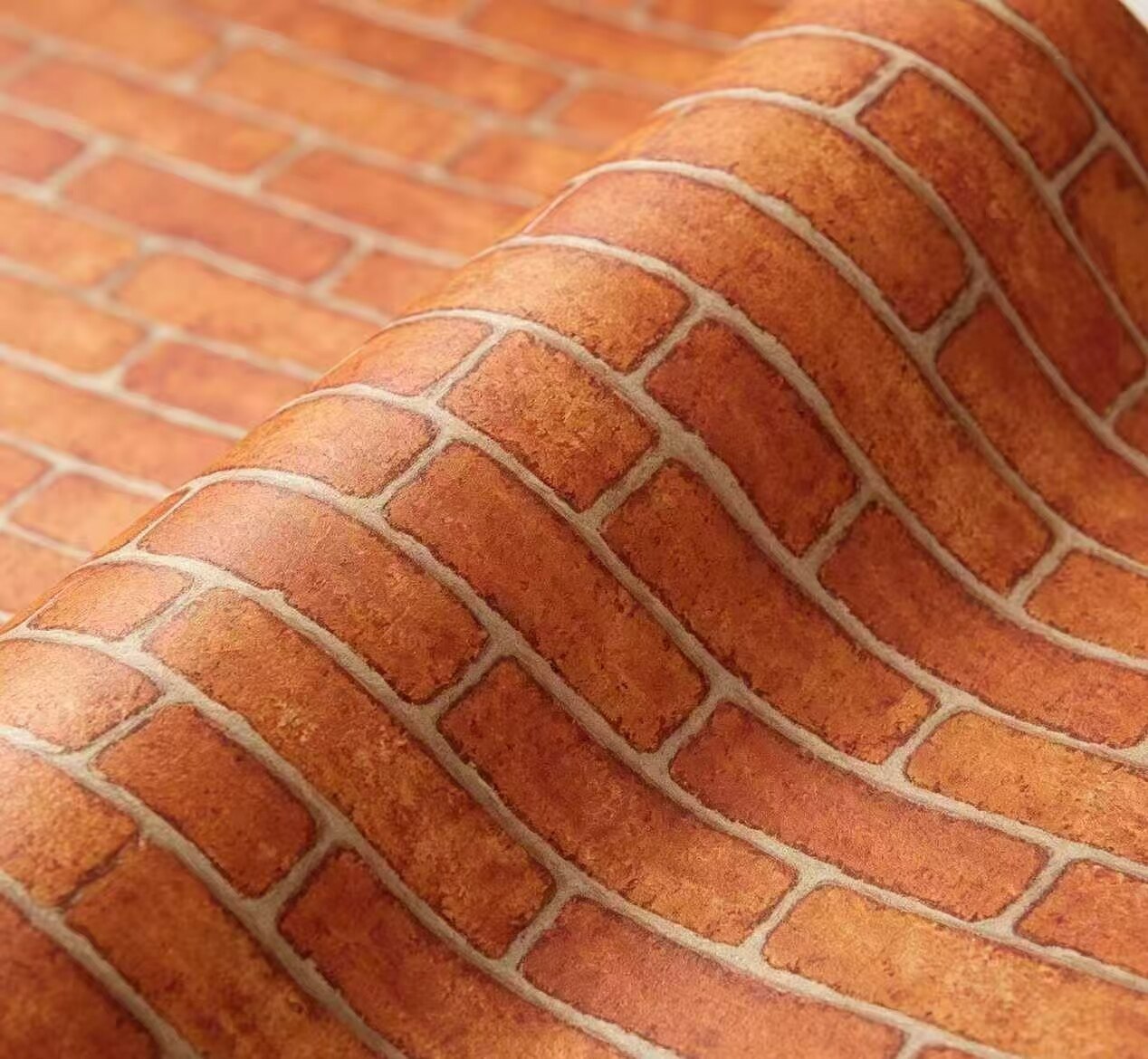Retro Warm Sun Brick Tile Sticker 4