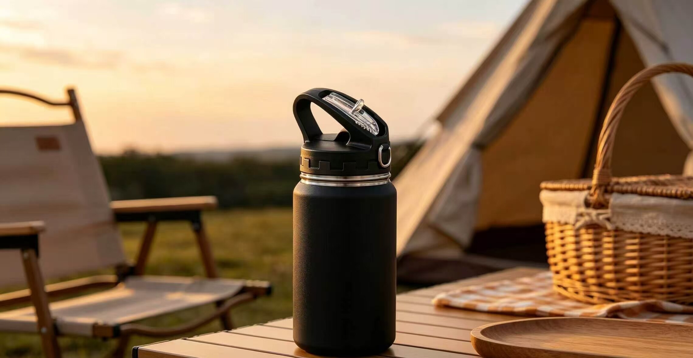 Obsidian Black Functional Straw Insulated Tumbler 2