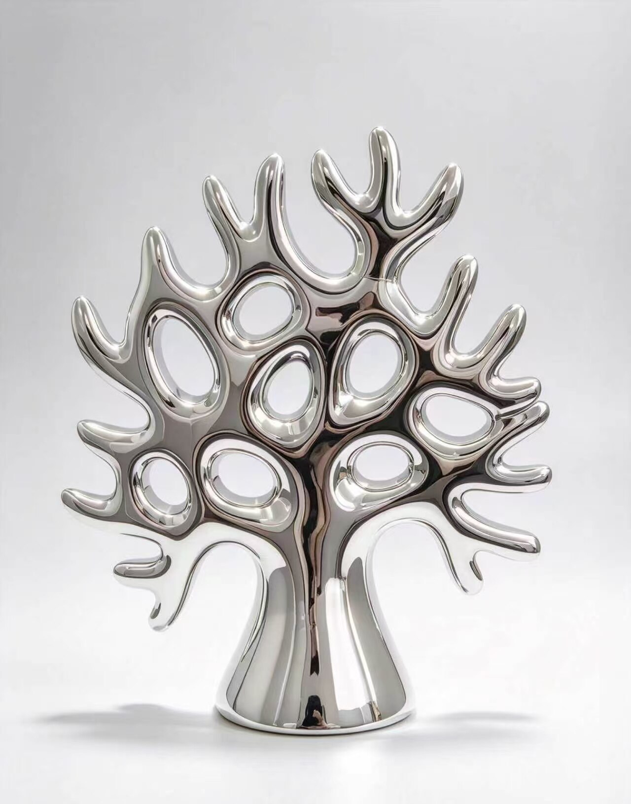 Mirror Silver Branch Decorative Tree