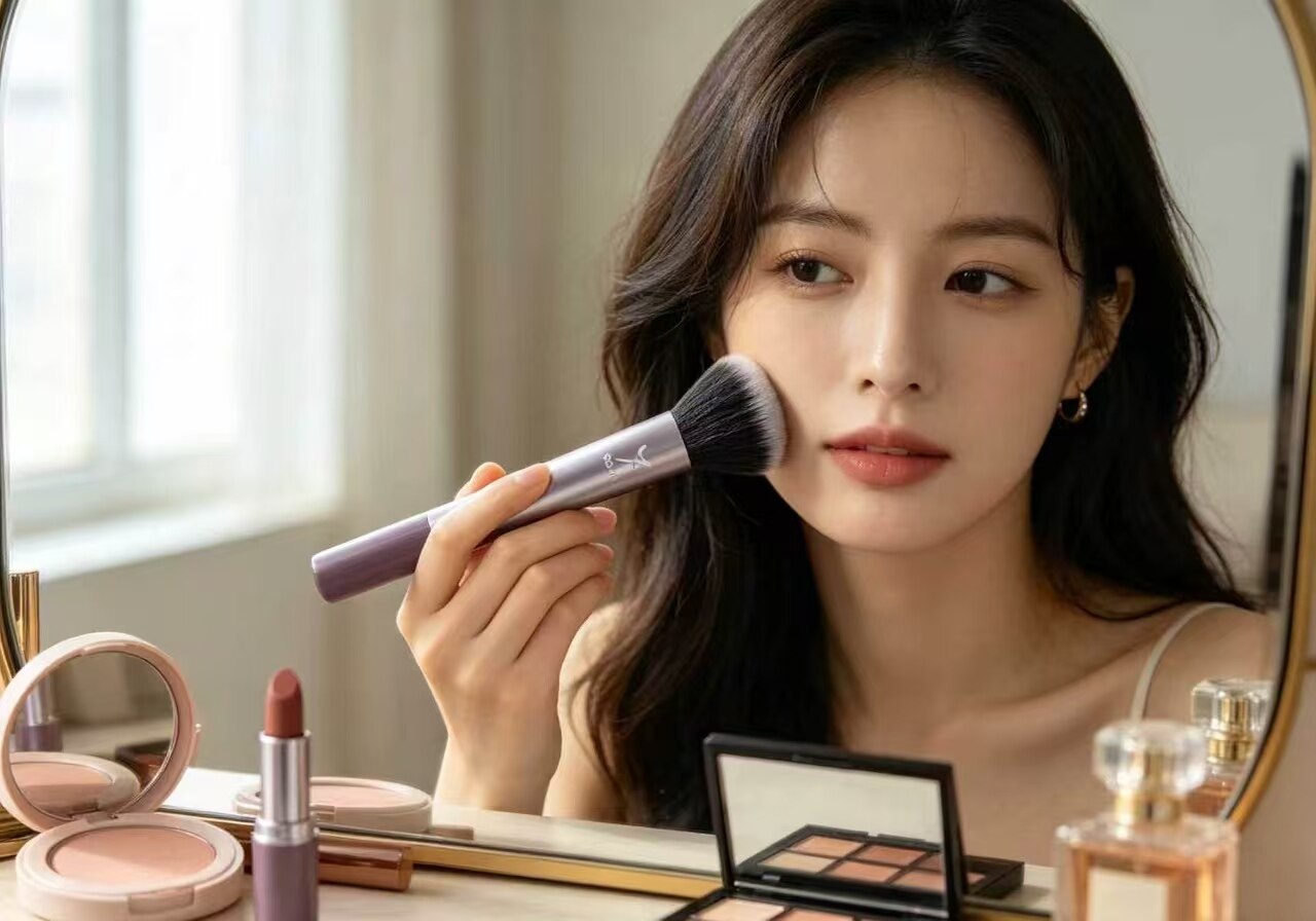 Lavender Rose Blush Brush 4