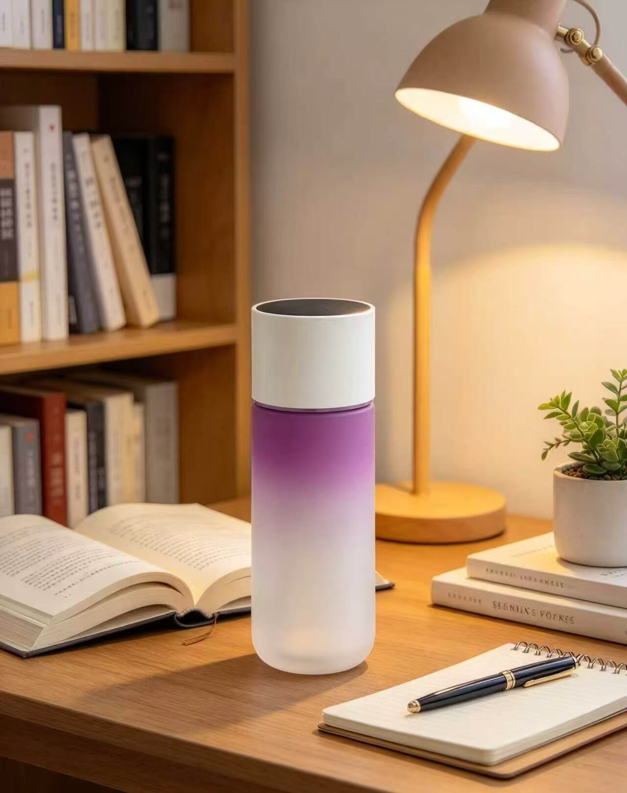 Dreamy Purple Clay Travel Mug 3