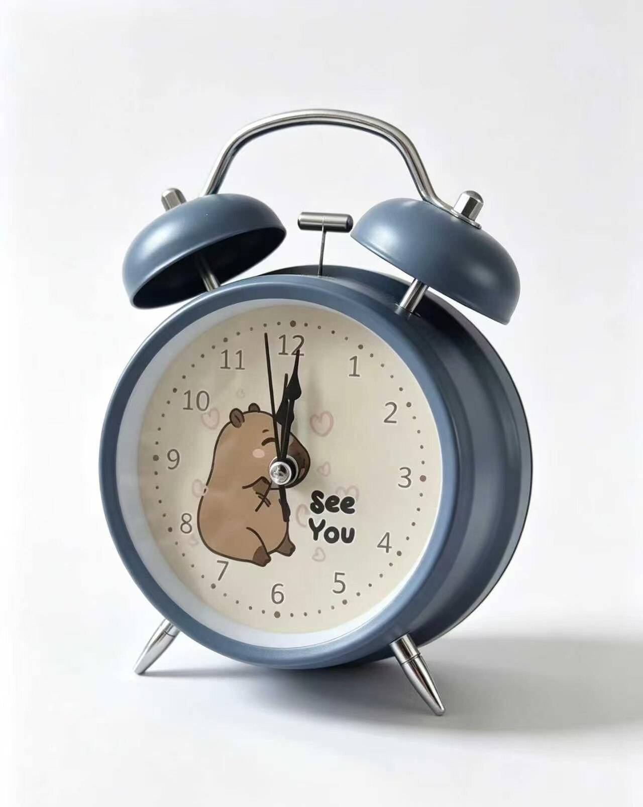 Capybara Dual-Bell Chime in Mint Blue