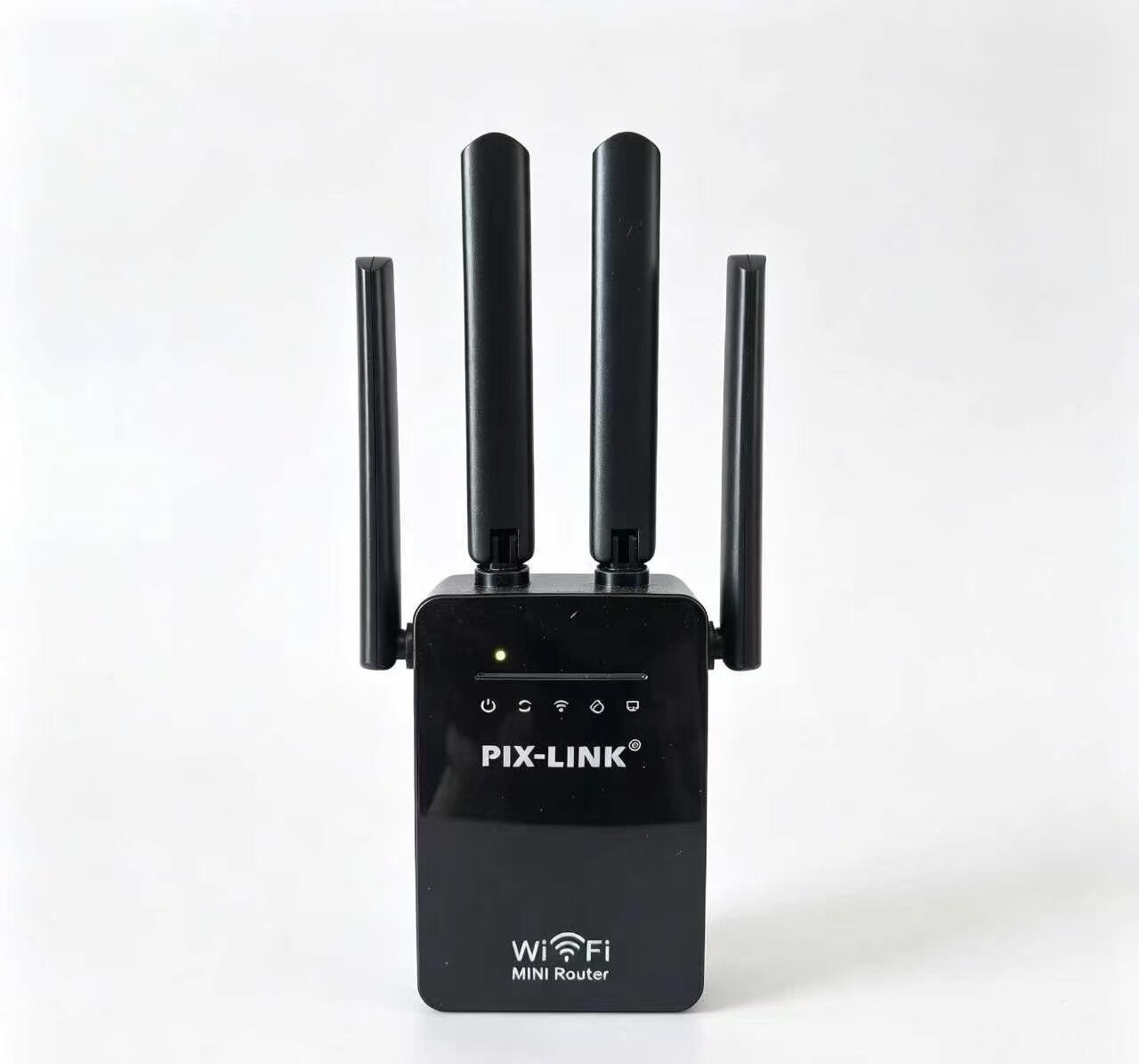 Black and white dual-color four-wing expansion router