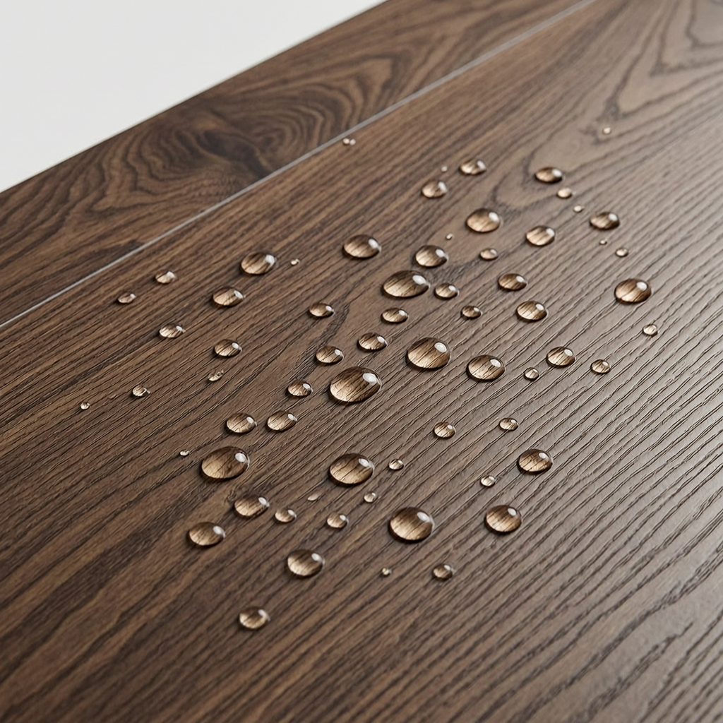Vintage Walnut Wood-Grain Self-Adhesive Floor Tiles 5