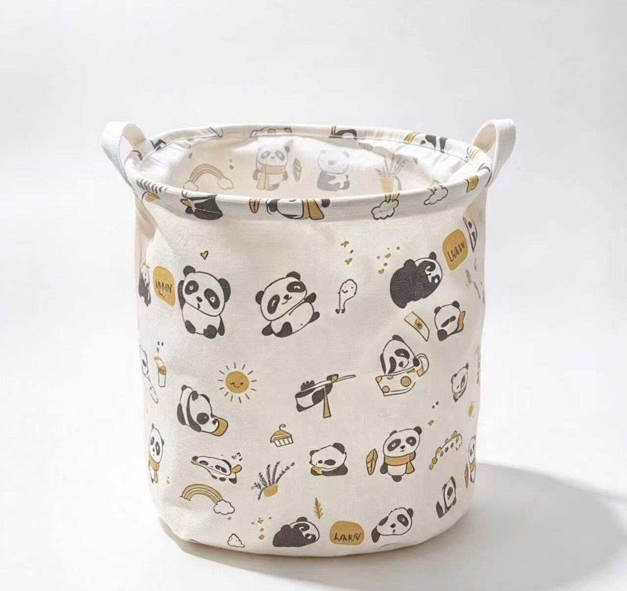 Cute Bear Park Cotton-Linen Storage Bin
