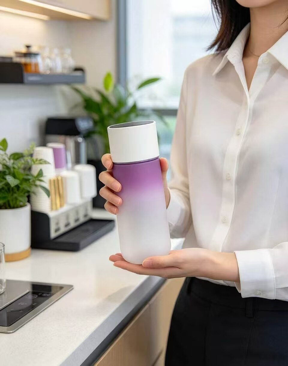 Dreamy Purple Clay Travel Mug 2