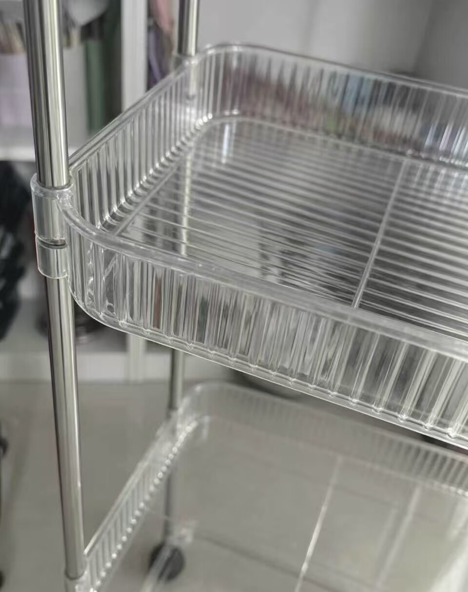 Crystal-clear Multi-tier Hanging Storage Cart 4
