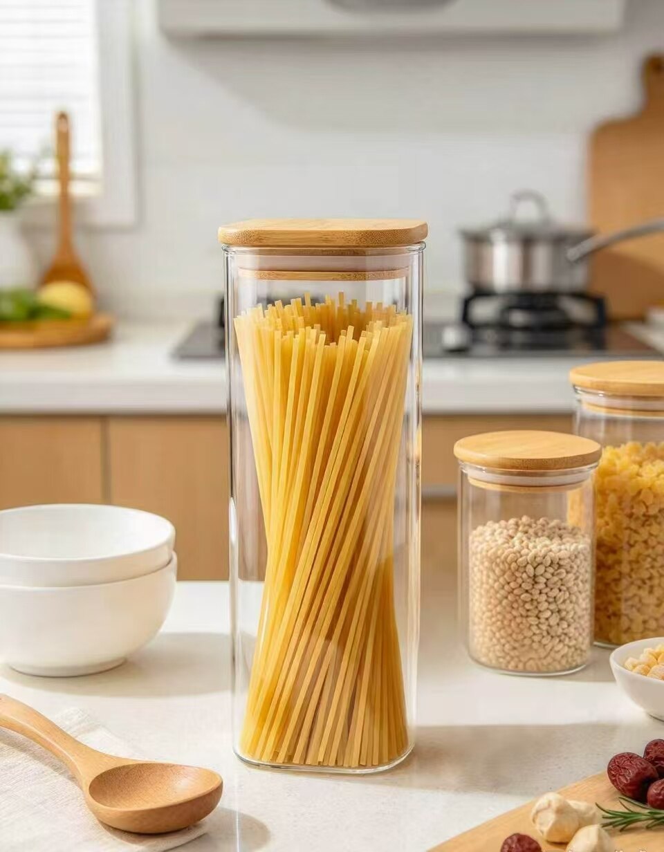 Xianying Bamboo & Wood Tall Canister 3