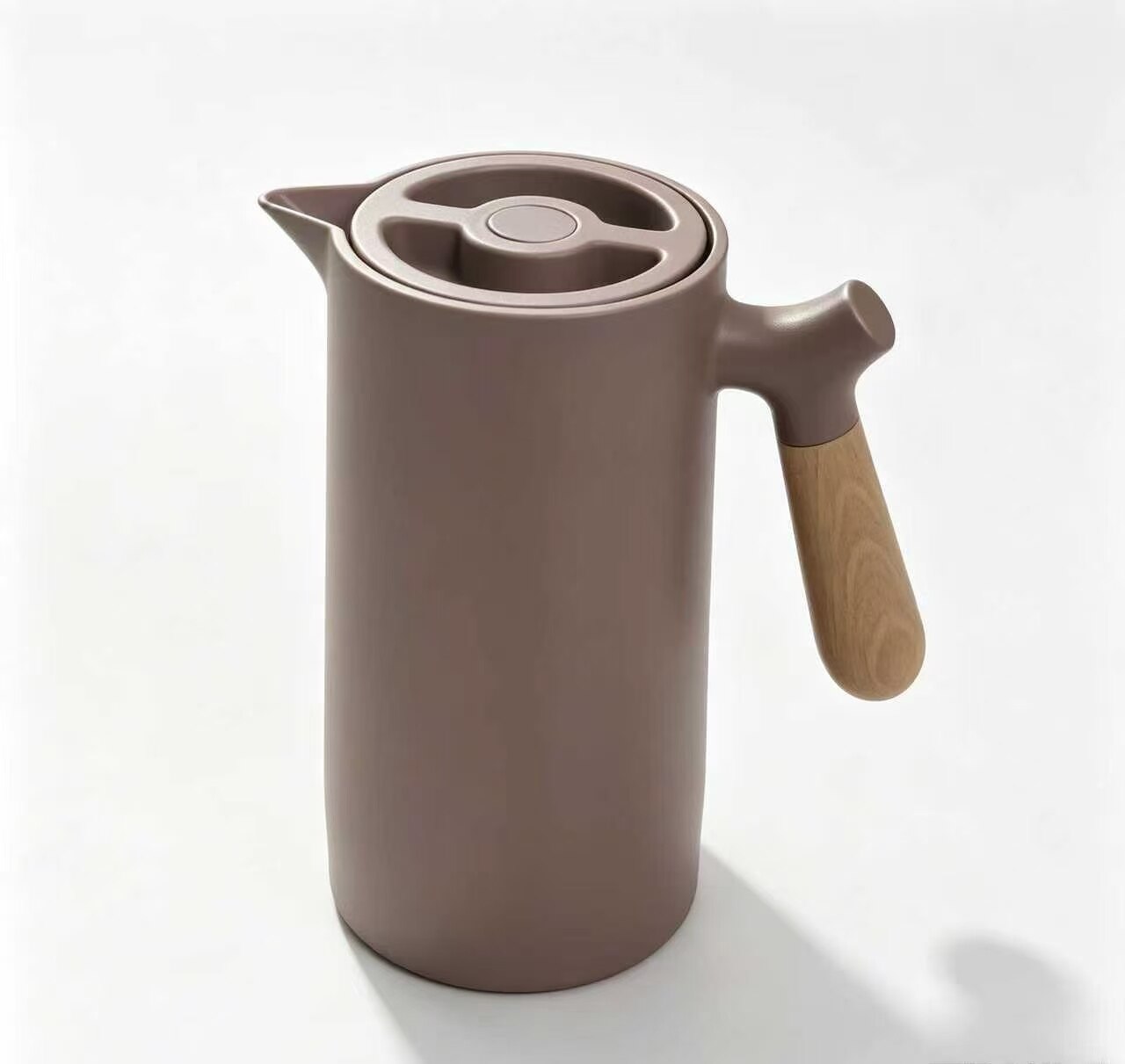 Alcohol-Free Wooden Handle Thermos