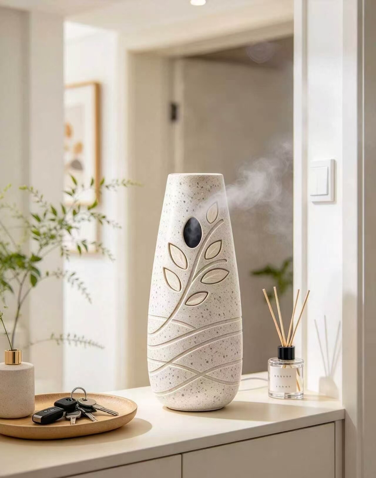 Stone-Grain Leaf Shadow Scented Humidifier 4
