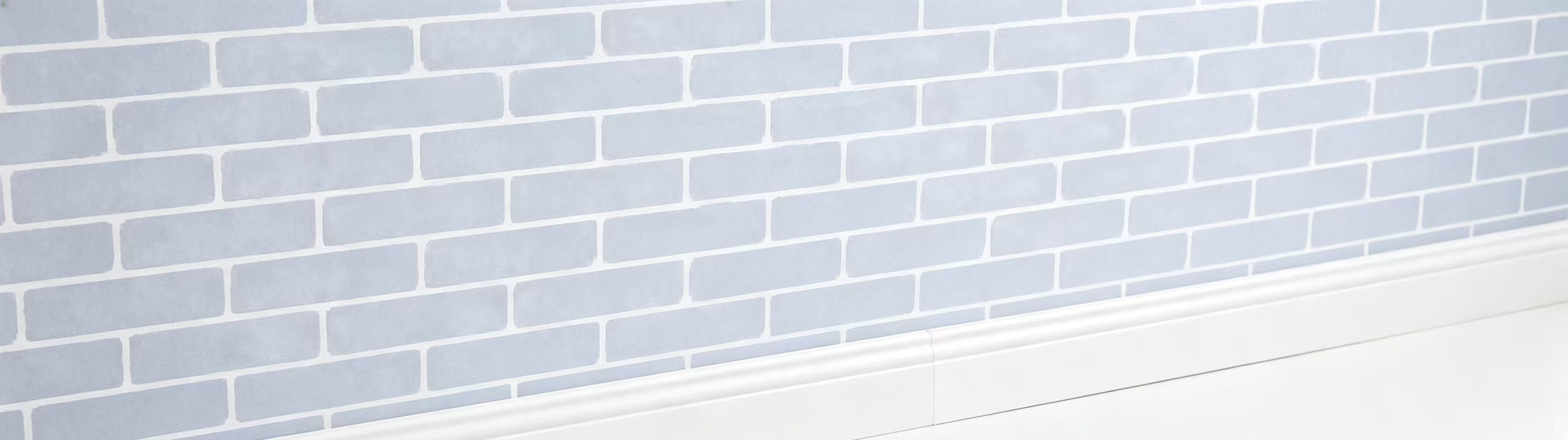 Plain White Brick Wall Sticker 4