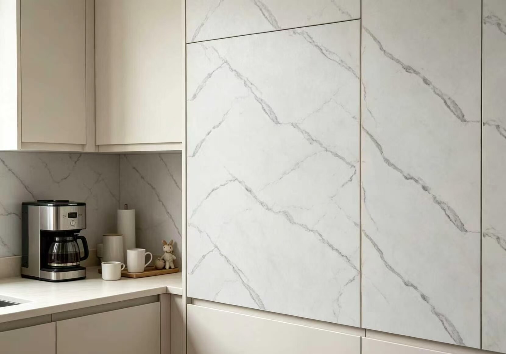 Silver Vein Gray Bathroom Sticker 3