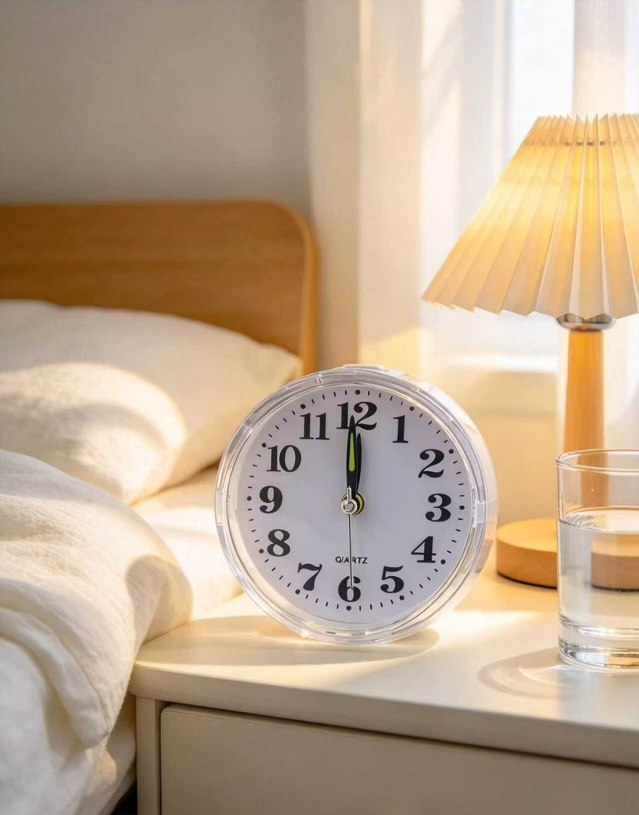 Crystal Glow Quartz Clock 3