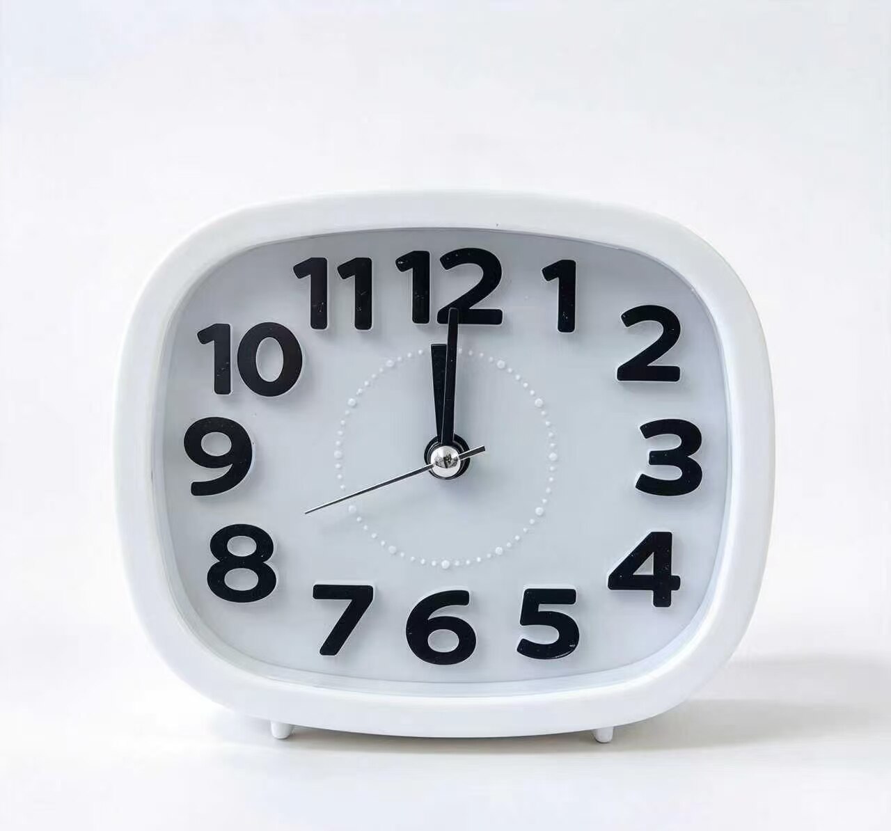 Wide-face Black Ink Clock