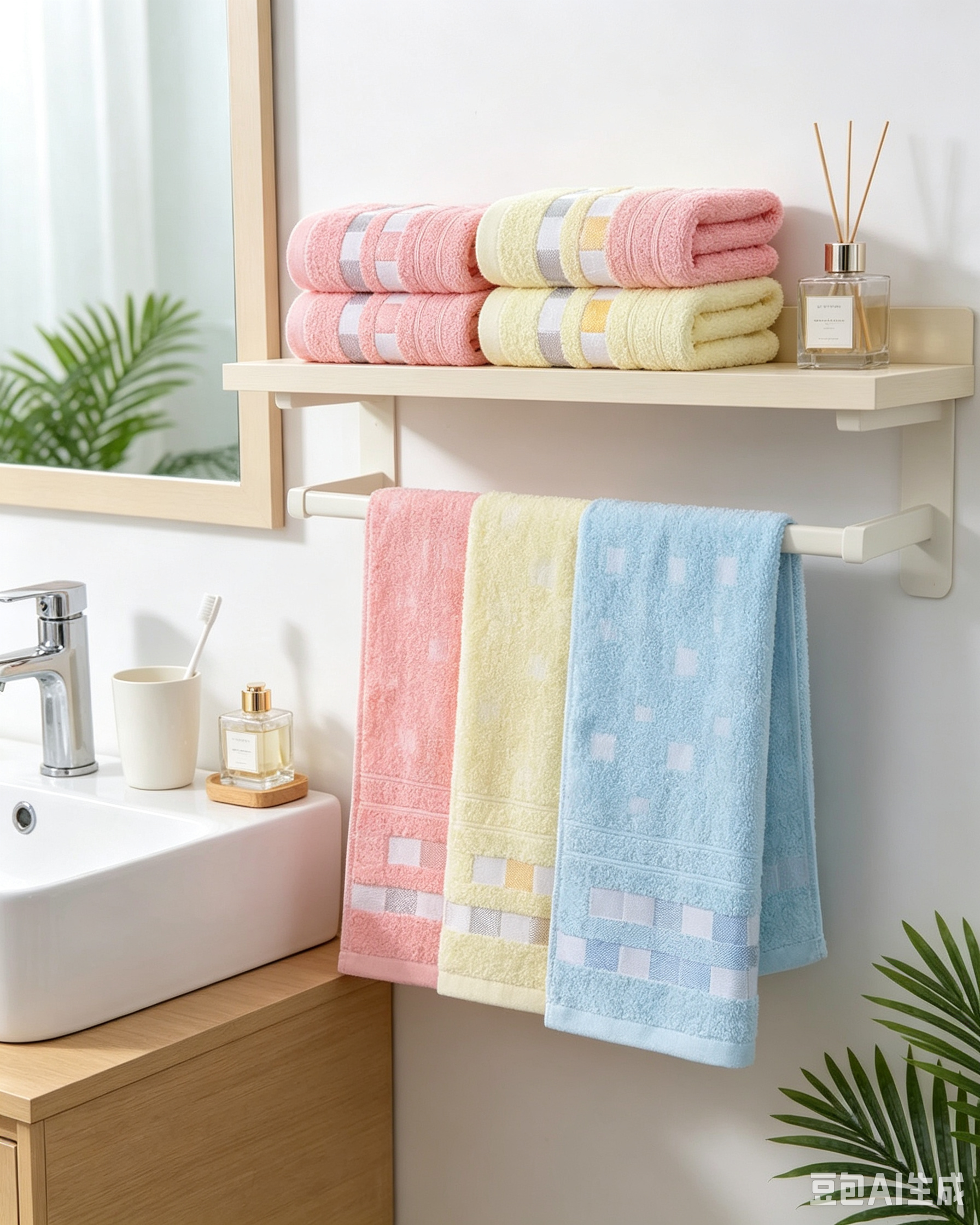 Macaron Square Cotton-Polyester Towel 2