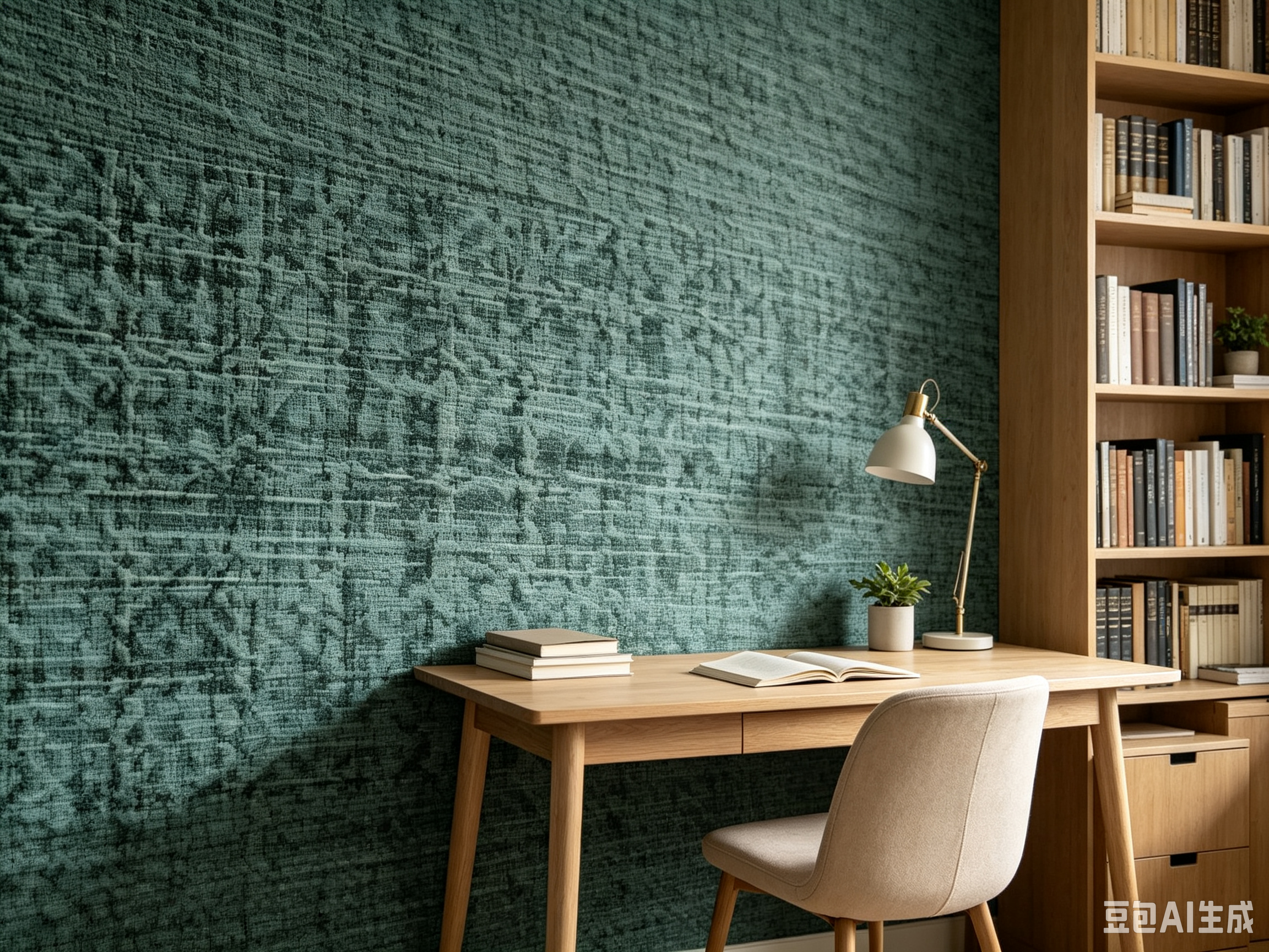 Indigo Fabric-Texture Wall Sticker 3