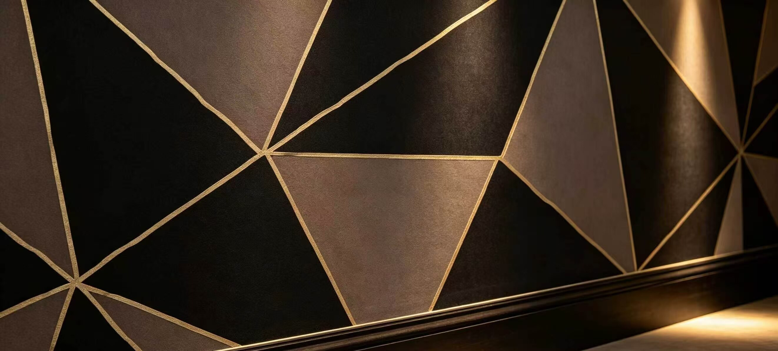 Black Gold Prismatic Wall Sticker 4