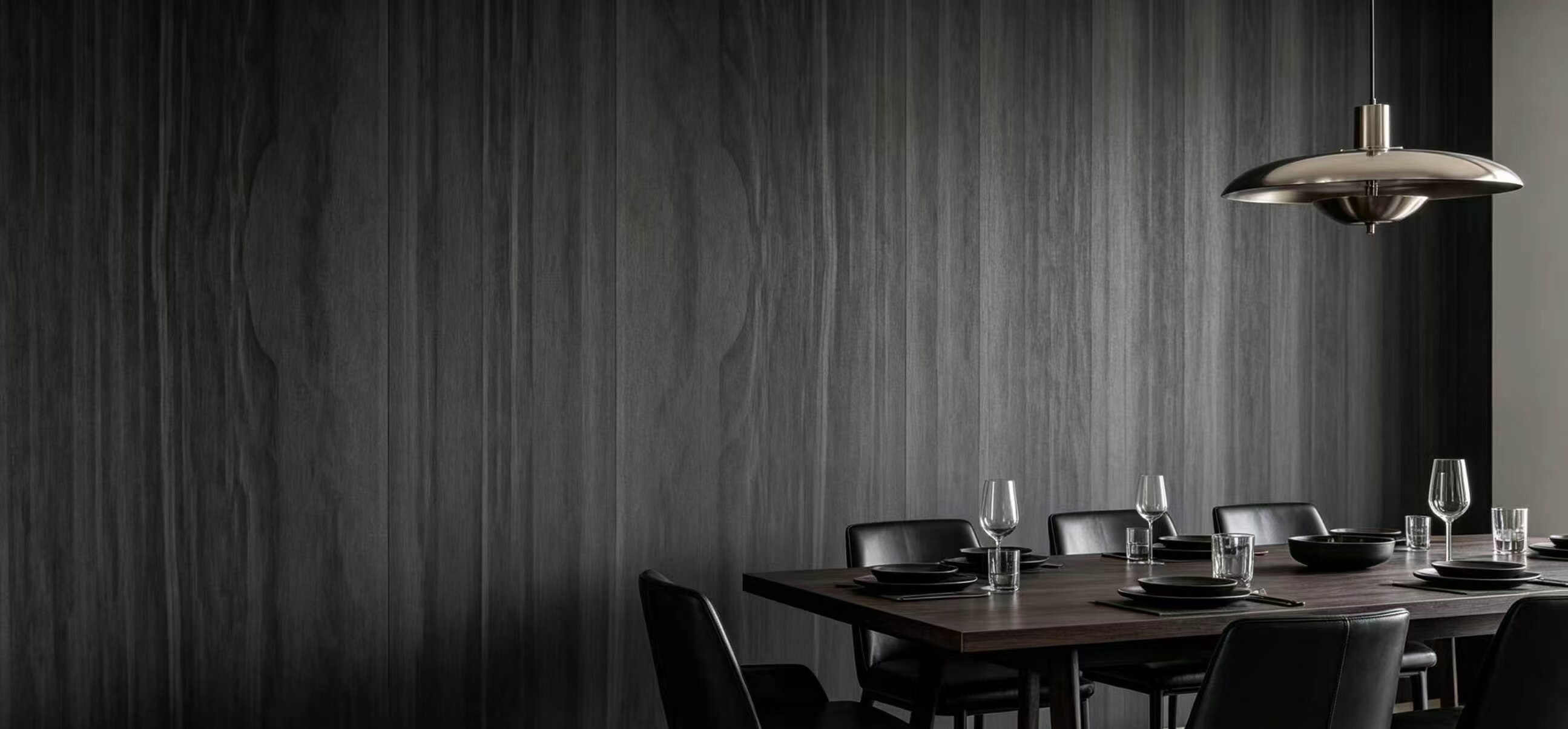 Dark Walnut Straight-Grain Wall Decal 3