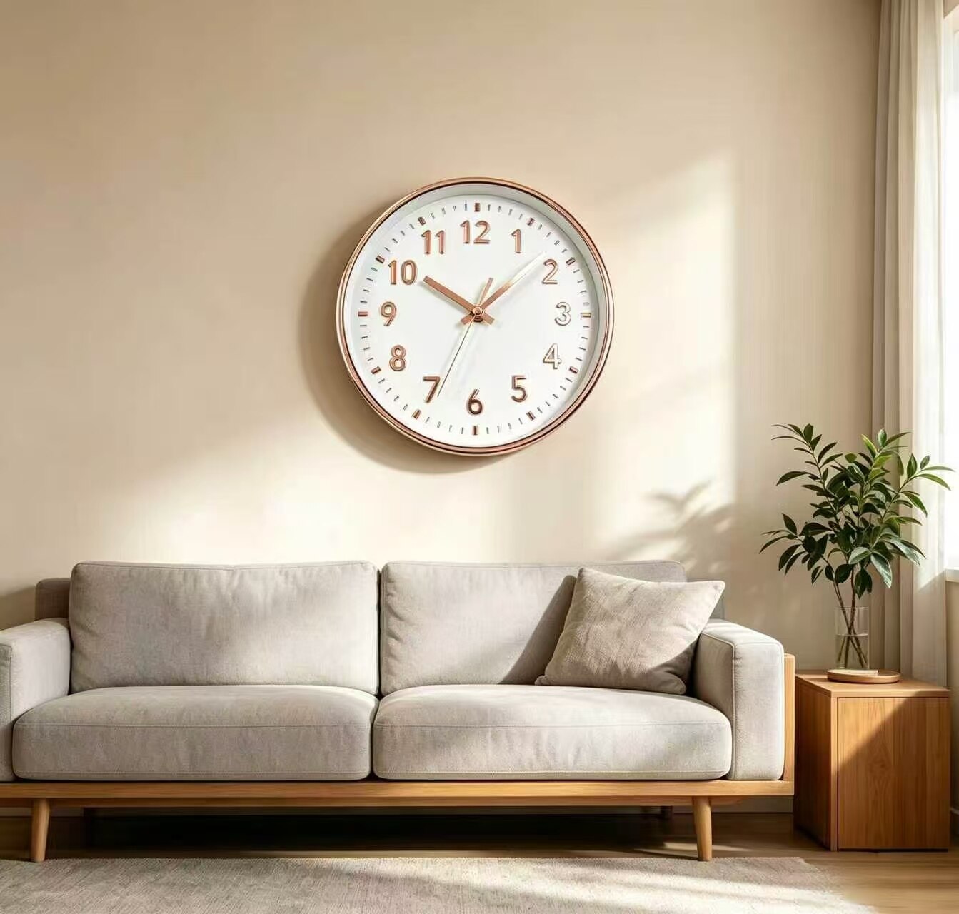 Modern Versatile White Wall Clock 2