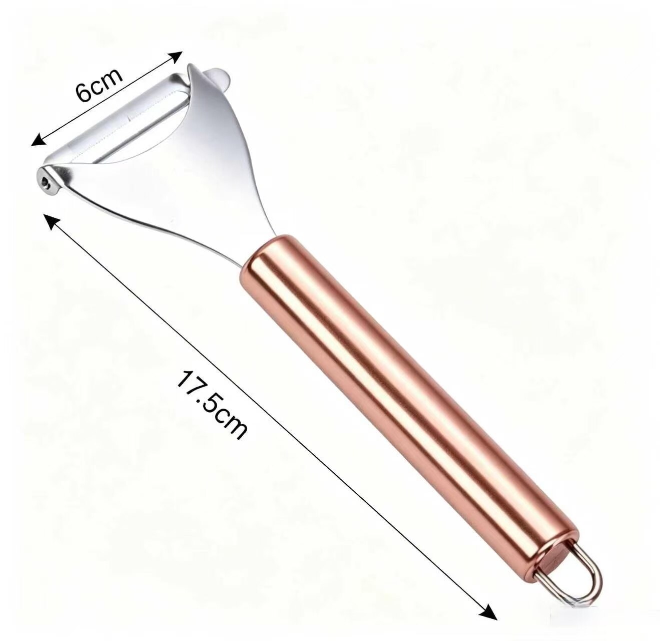 Rose Gold Handle 410 Stainless Steel Peeler 5