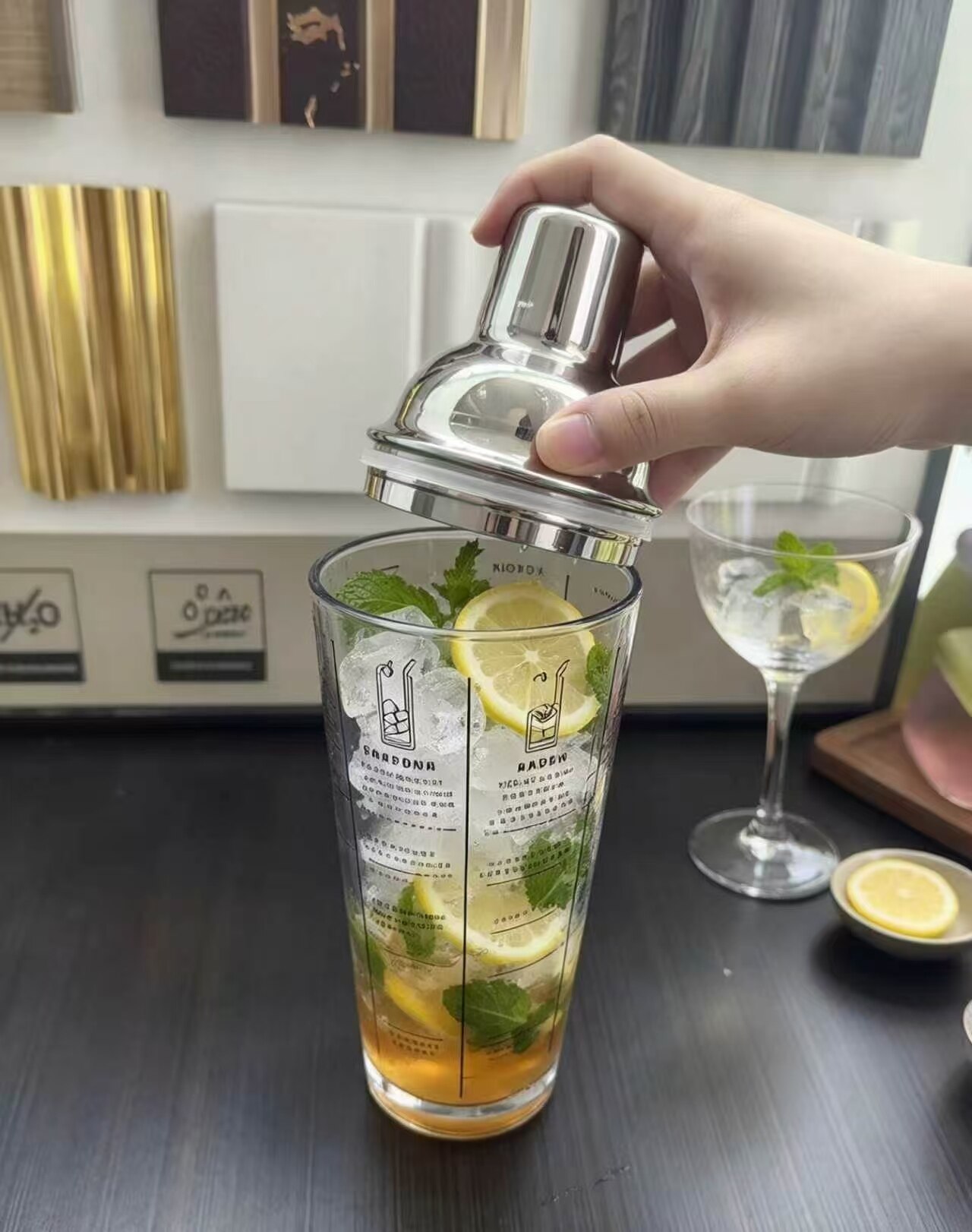 Tipsy Journal Cocktail Shaker 4
