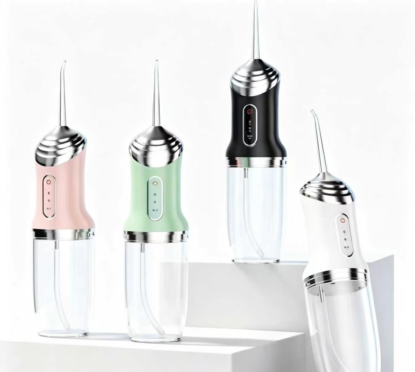Black & Silver Smart Clean Water Flosser