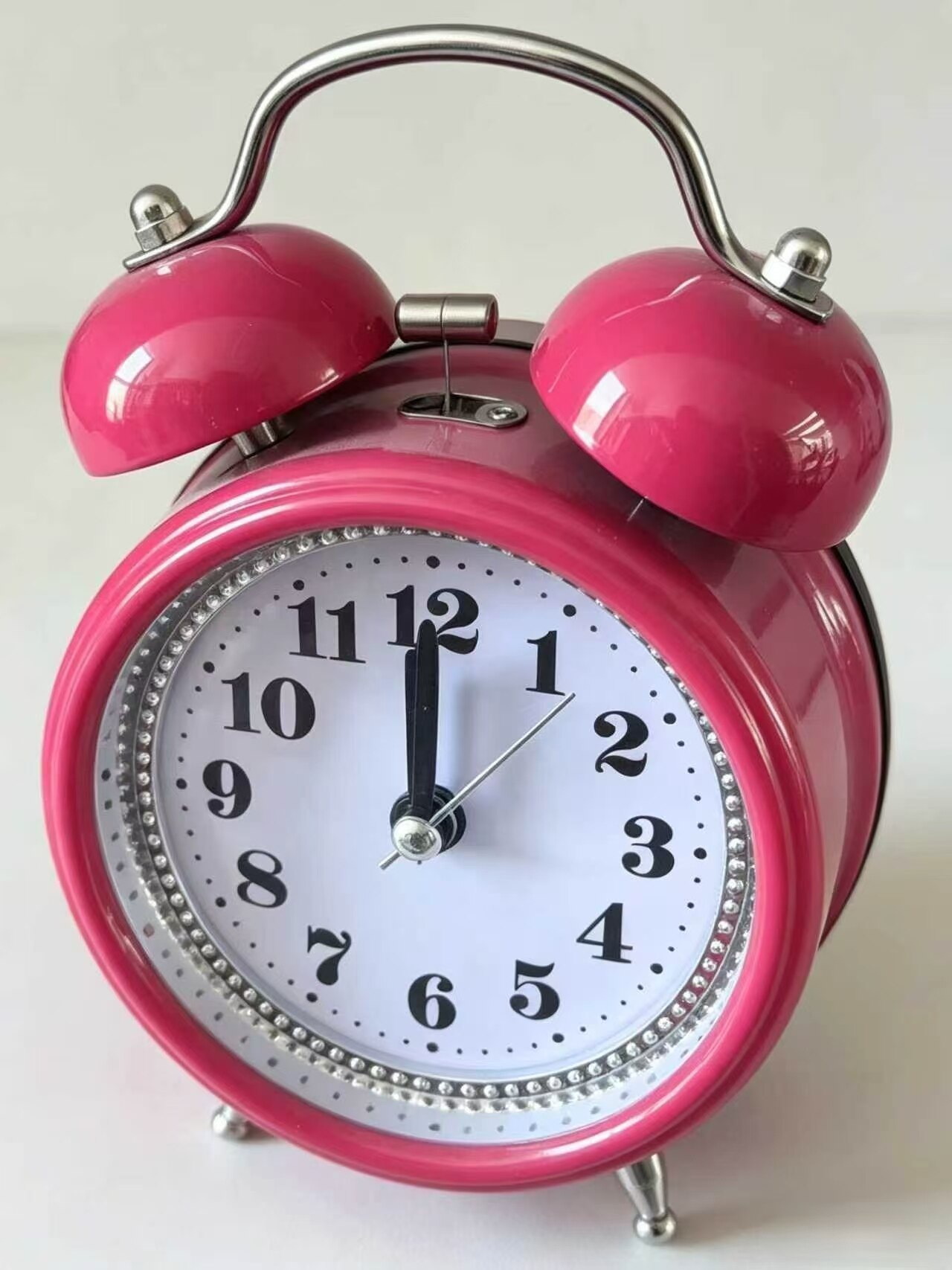 Sparkling Ruby Pink Diamond-Encrusted Alarm Clock 4