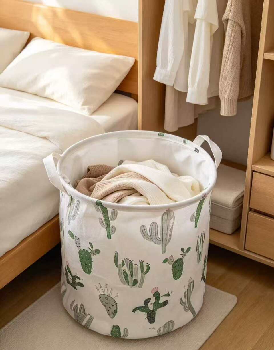Green Cactus Dual-Ear Storage Basket 3