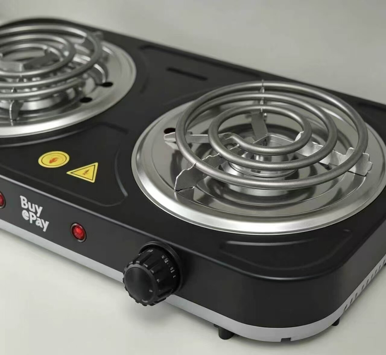 Black Xuan Dual-Disk Portable Electric Stove 4